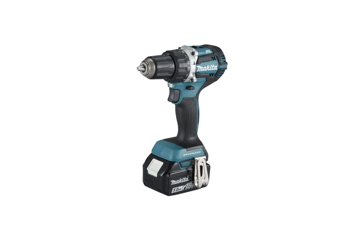 Perceuse visseuse 18 V Li-Ion 5 Ah usage intensif - Makita : Confort'Mat