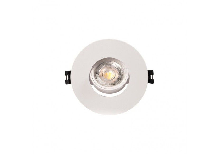Collerette downlight ronde orientable GU10 / MR16-Coupe diamètre 75 mm - B978-R-B - Barcelona LED Collerette downlight ronde orientable GU10 / MR16-Coupe diamètre 75 mm - B978-R-B - Barcelona LED