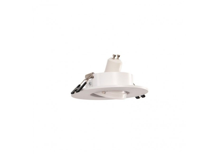 Collerette downlight ronde orientable GU10 / MR16-Coupe diamètre 75 mm - B978-R-B - Barcelona LED Collerette downlight ronde orientable GU10 / MR16-Coupe diamètre 75 mm - B978-R-B - Barcelona LED