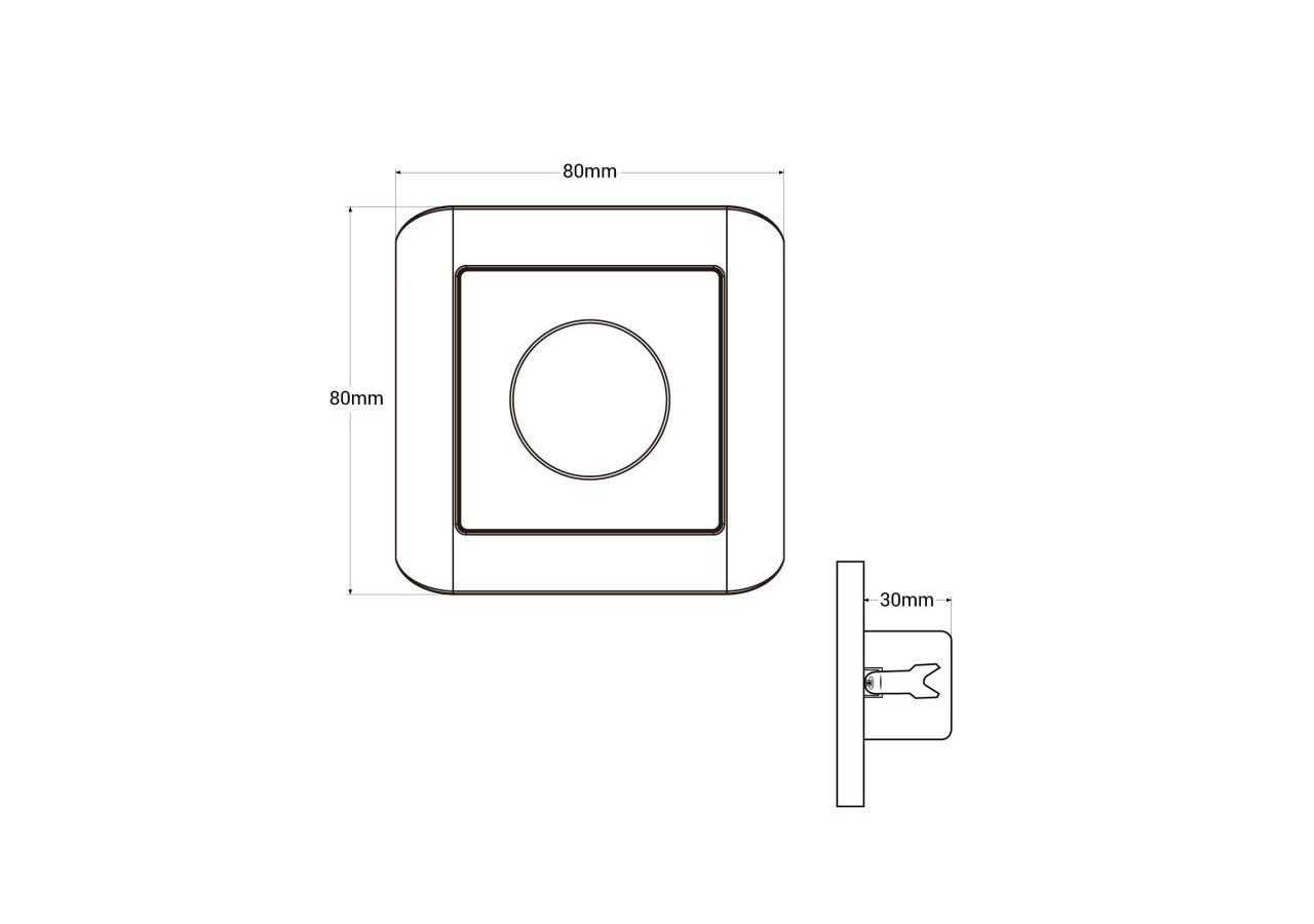 Capteur de mouvement mural à micro-ondes 180 degrés-IP20 - SM23 - Barcelona LED