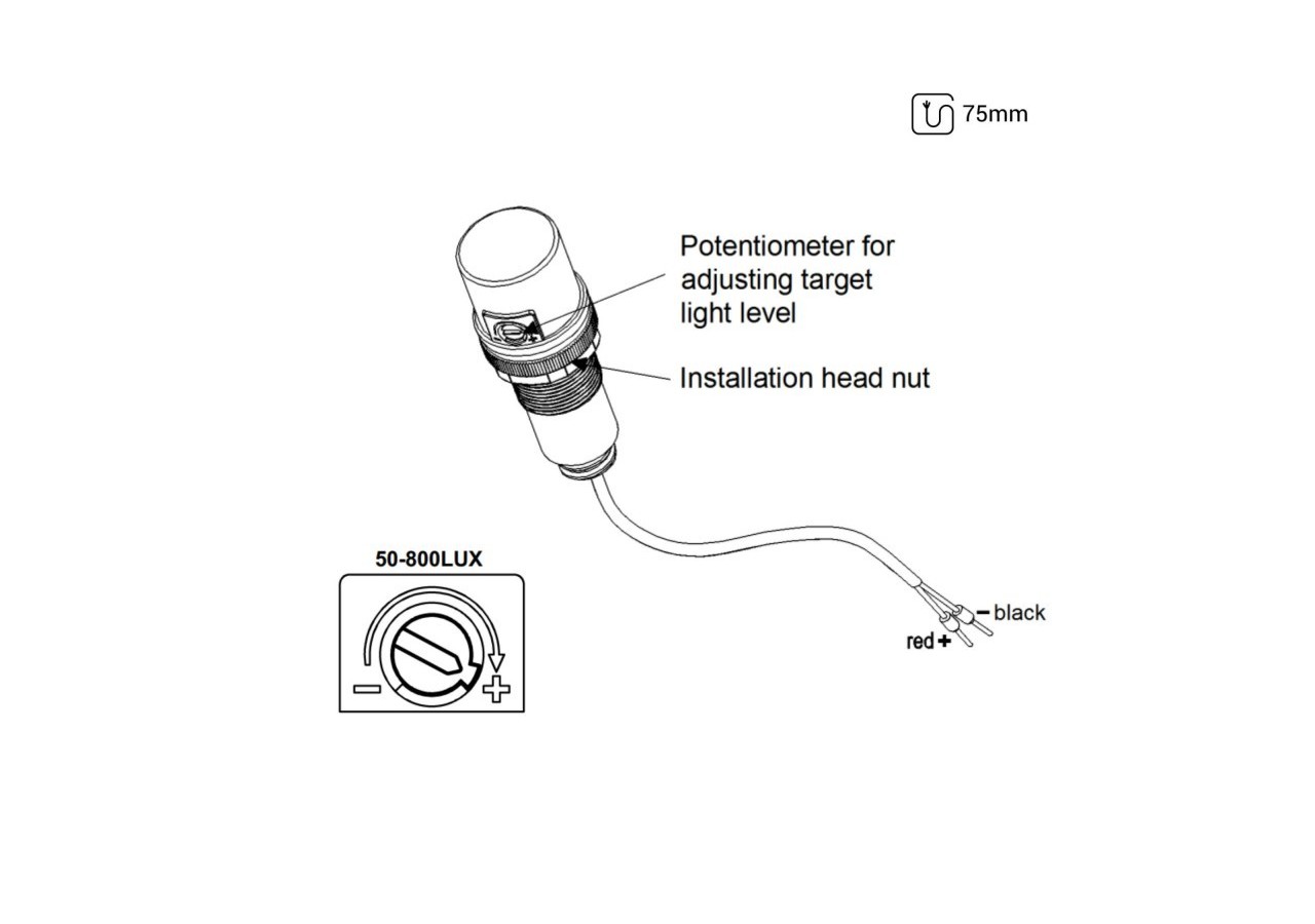 Capteur de lumière crépusculaire photoélectrique 360 degrés encastré ou surface-Gradation 1-10V DC - SGL01 - Barcelona LED