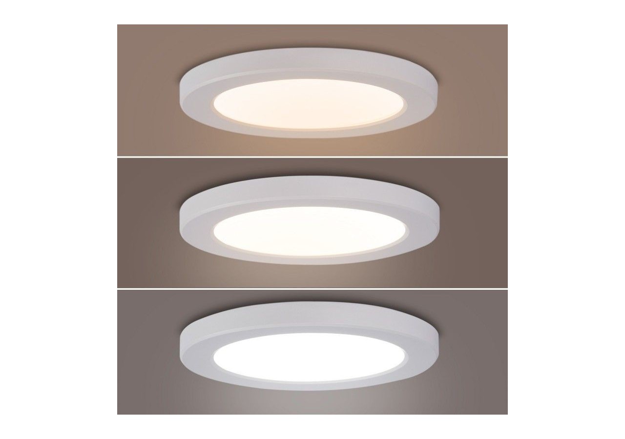 Plafonnier LED rond CCT 18W-Diamètre réglable-En saillie et encastré-IP20 - B1294-CCT - Barcelona LED