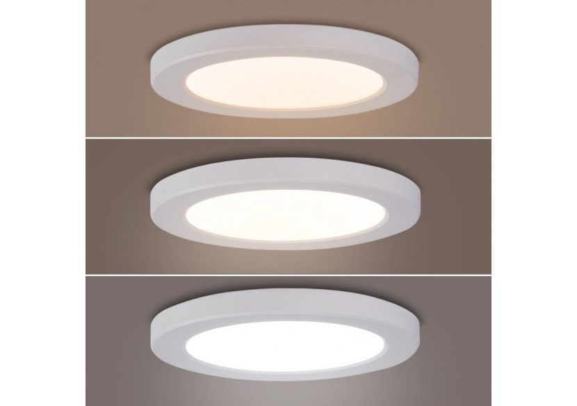 Plafonnier LED rond CCT 18W-Diamètre réglable-En saillie et encastré-IP20 - B1294-CCT - Barcelona LED Plafonnier LED rond CCT 18W-Diamètre réglable-En saillie et encastré-IP20 - B1294-CCT - Barcelona LED