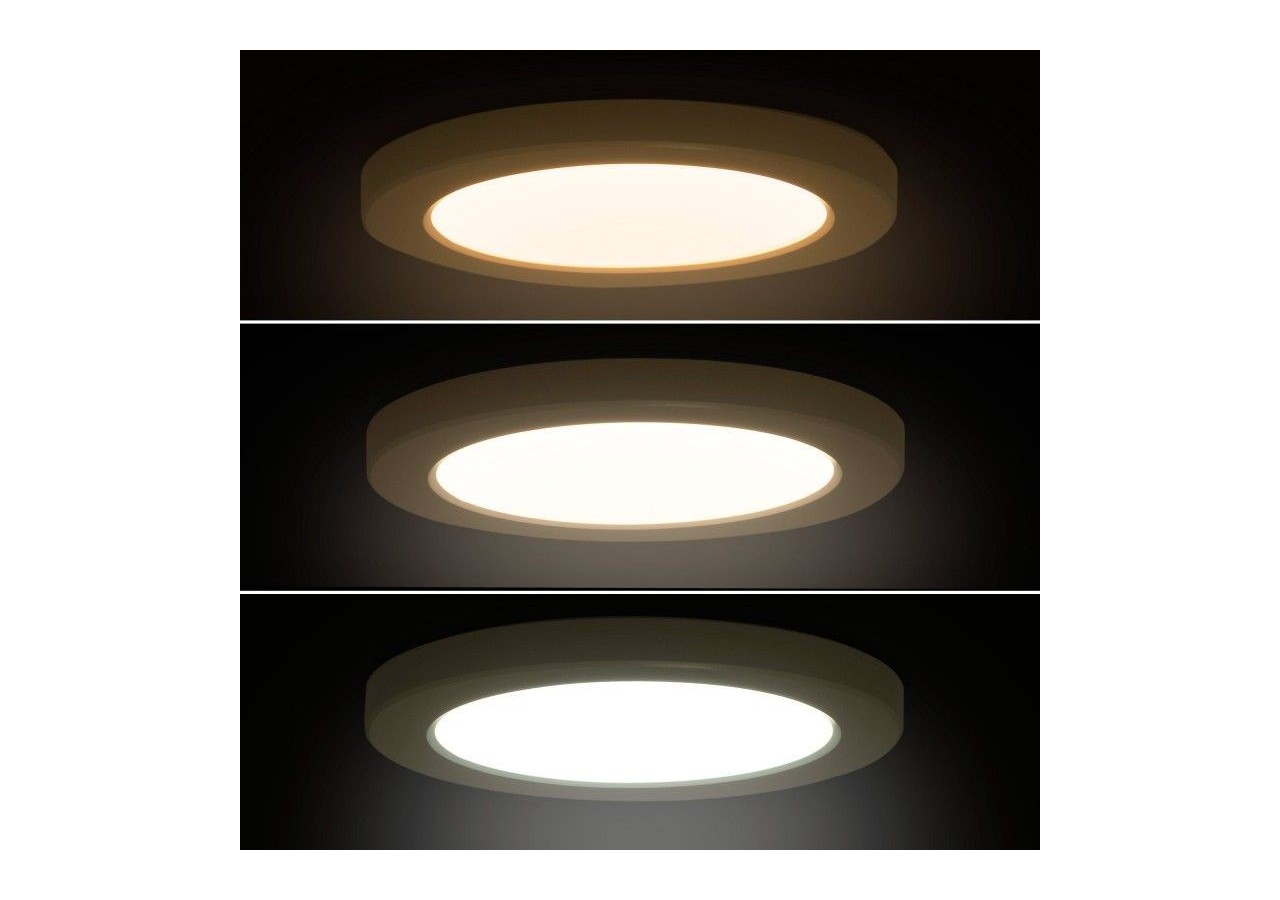Plafonnier LED rond CCT 18W-Diamètre réglable-En saillie et encastré-IP20 - B1294-CCT - Barcelona LED