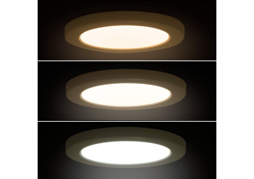 Plafonnier LED rond CCT 18W-Diamètre réglable-En saillie et encastré-IP20 - B1294-CCT - Barcelona LED Plafonnier LED rond CCT 18W-Diamètre réglable-En saillie et encastré-IP20 - B1294-CCT - Barcelona LED