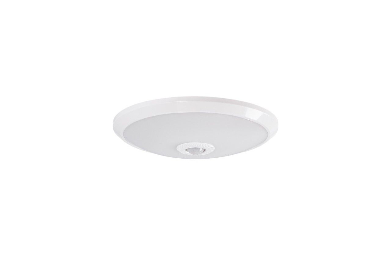Plafonnier LED avec capteur PIR-20W-diamètre 30cm-IP20 - B1296-S-BN - Barcelona LED