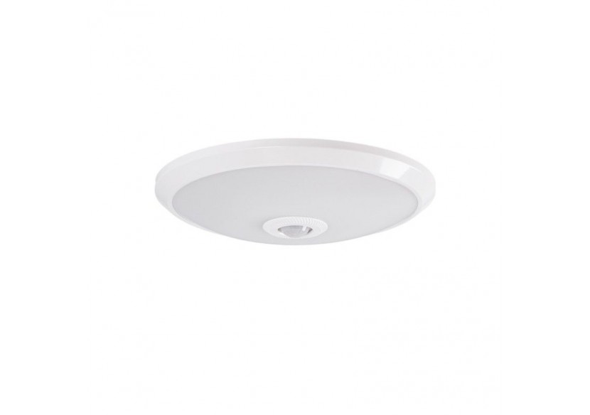 Plafonnier LED avec capteur PIR-20W-diamètre 30cm-IP20 - B1296-S-BN - Barcelona LED Plafonnier LED avec capteur PIR-20W-diamètre 30cm-IP20 - B1296-S-BN - Barcelona LED