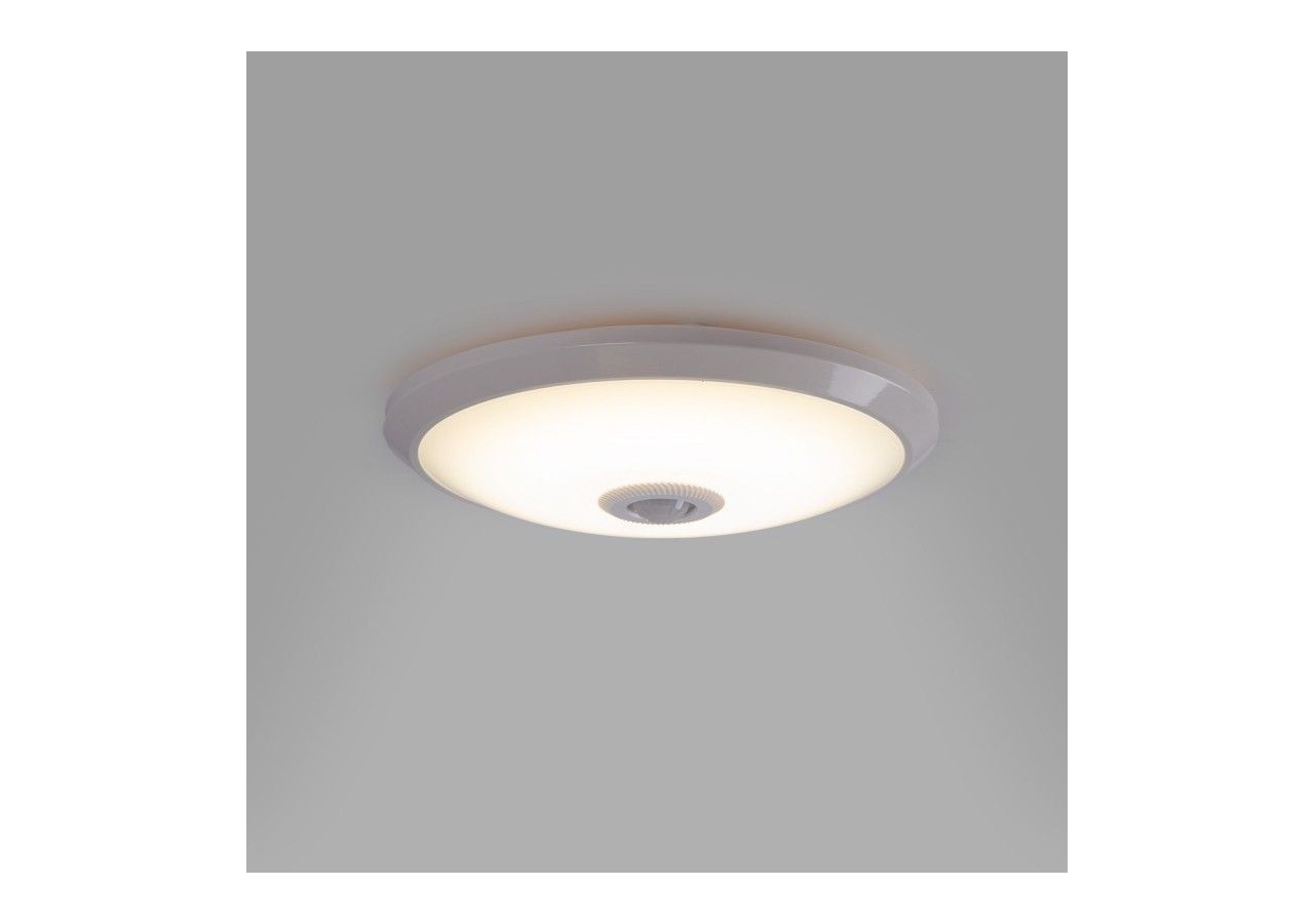 Plafonnier LED avec capteur PIR-20W-diamètre 30cm-IP20 - B1296-S-BN - Barcelona LED