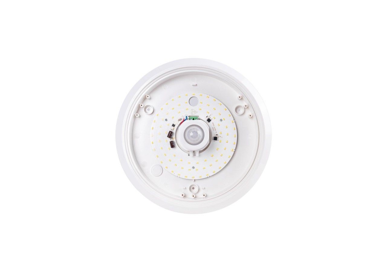 Plafonnier LED avec capteur PIR-20W-diamètre 30cm-IP20 - B1296-S-BN - Barcelona LED