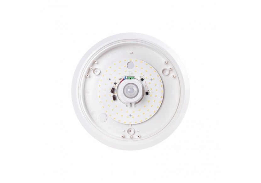 Plafonnier LED avec capteur PIR-20W-diamètre 30cm-IP20 - B1296-S-BN - Barcelona LED Plafonnier LED avec capteur PIR-20W-diamètre 30cm-IP20 - B1296-S-BN - Barcelona LED