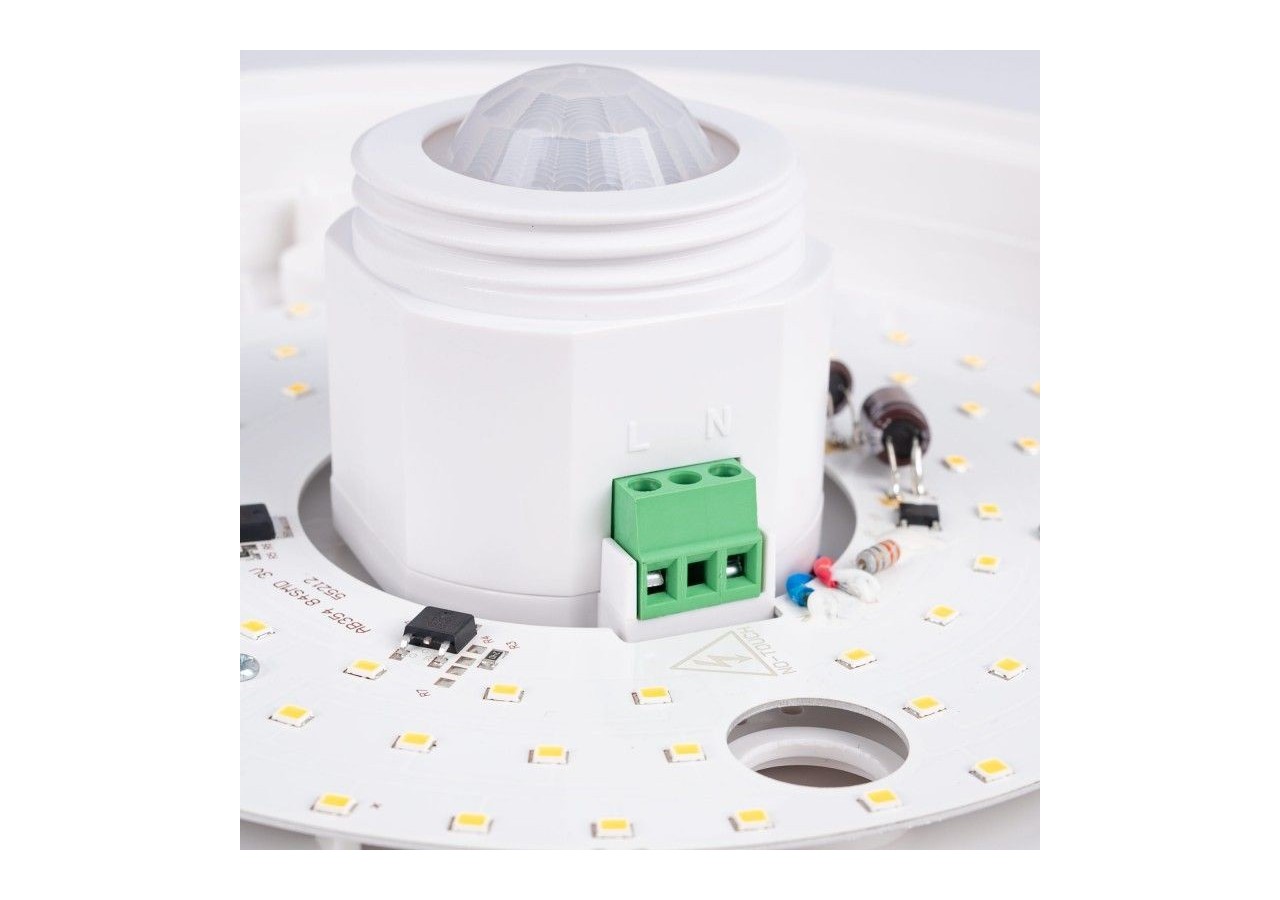 Plafonnier LED avec capteur PIR-20W-diamètre 30cm-IP20 - B1296-S-BN - Barcelona LED