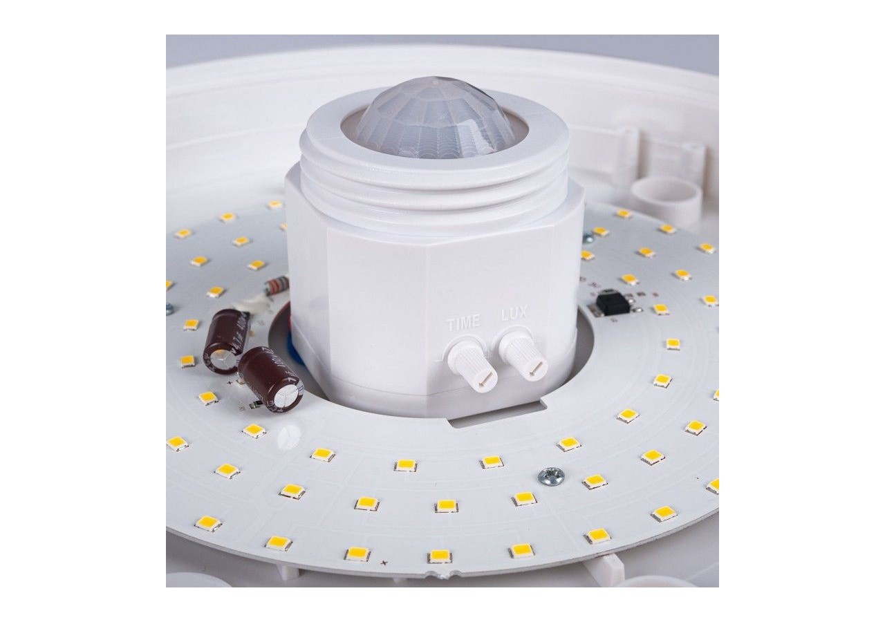 Plafonnier LED avec capteur PIR-20W-diamètre 30cm-IP20 - B1296-S-BN - Barcelona LED