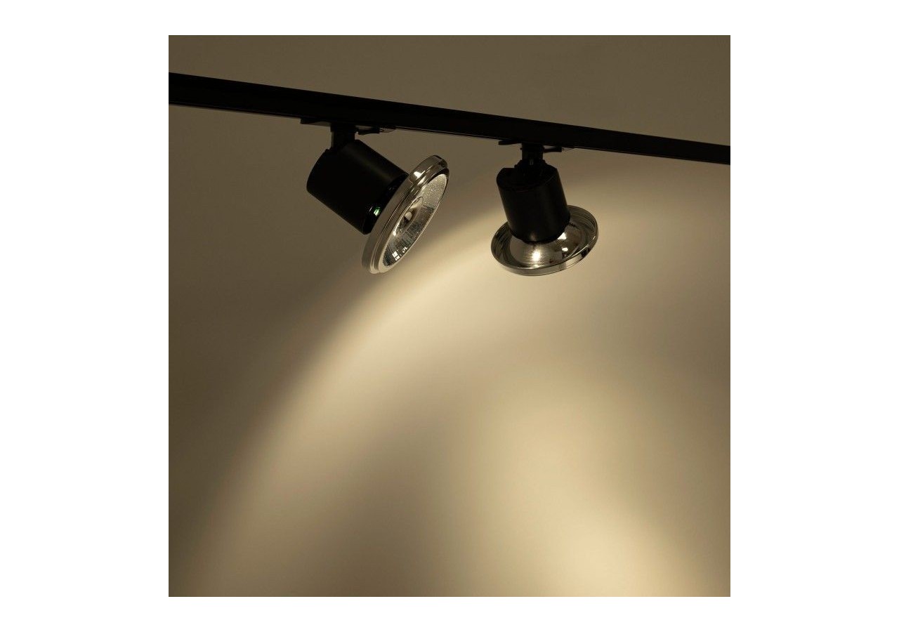 Spot sur rail monophasé avec douille GU10-AR111 - B979-N - Barcelona LED