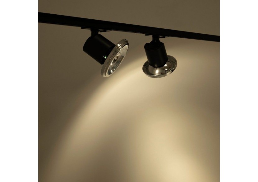 Spot sur rail monophasé avec douille GU10-AR111 - B979-N - Barcelona LED