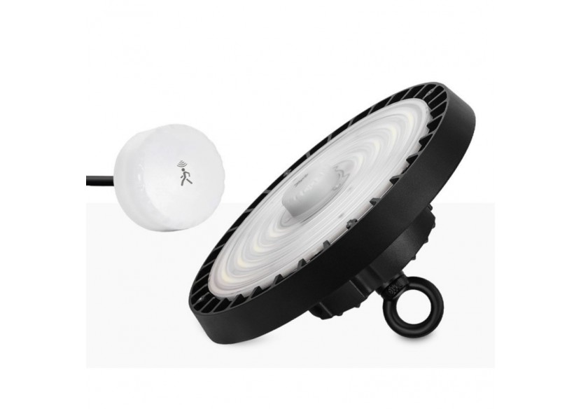 Cloche industrielle LED avec capteur de mouvement 200W-Graduable 1-10V-IP65 - K8138-200-5K-S - Barcelona LED