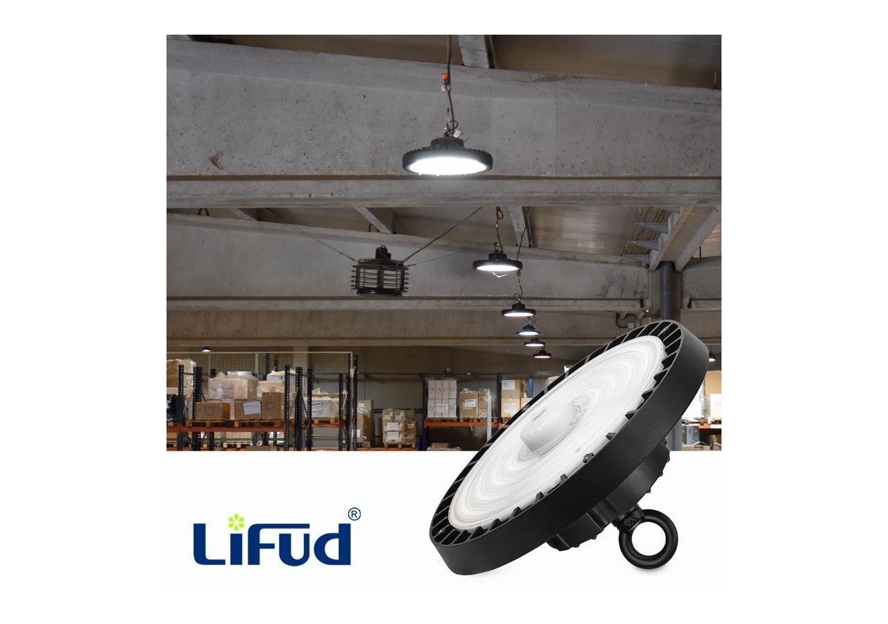 Cloche industrielle LED avec capteur de mouvement 200W-Graduable 1-10V-IP65 - K8138-200-5K-S - Barcelona LED