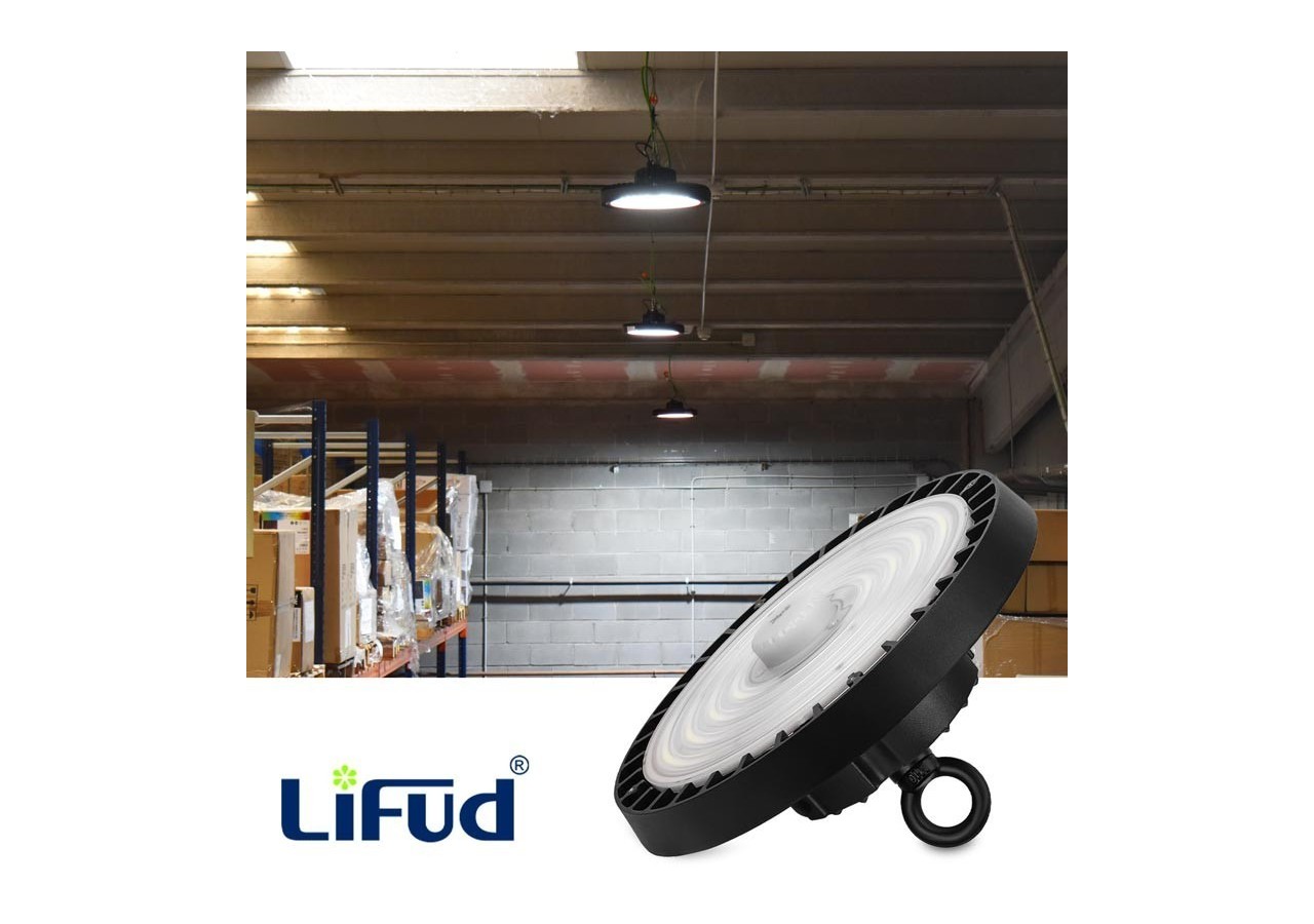 Cloche industrielle LED avec capteur de mouvement 200W-Graduable 1-10V-IP65 - K8138-200-5K-S - Barcelona LED