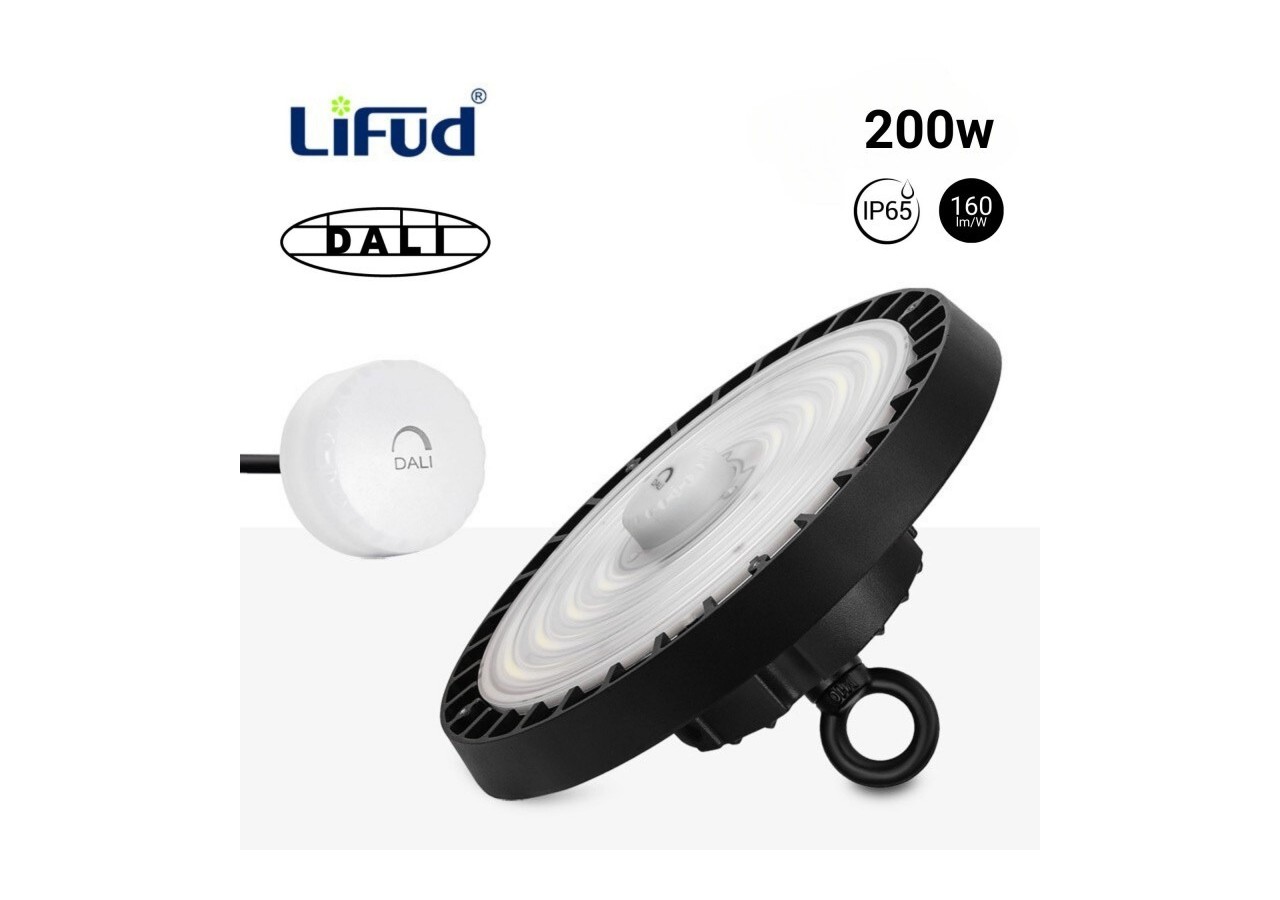 Cloche industrielle LED 200W-Graduable DALI-IP65 - K8138-200-5K-D - Barcelona LED