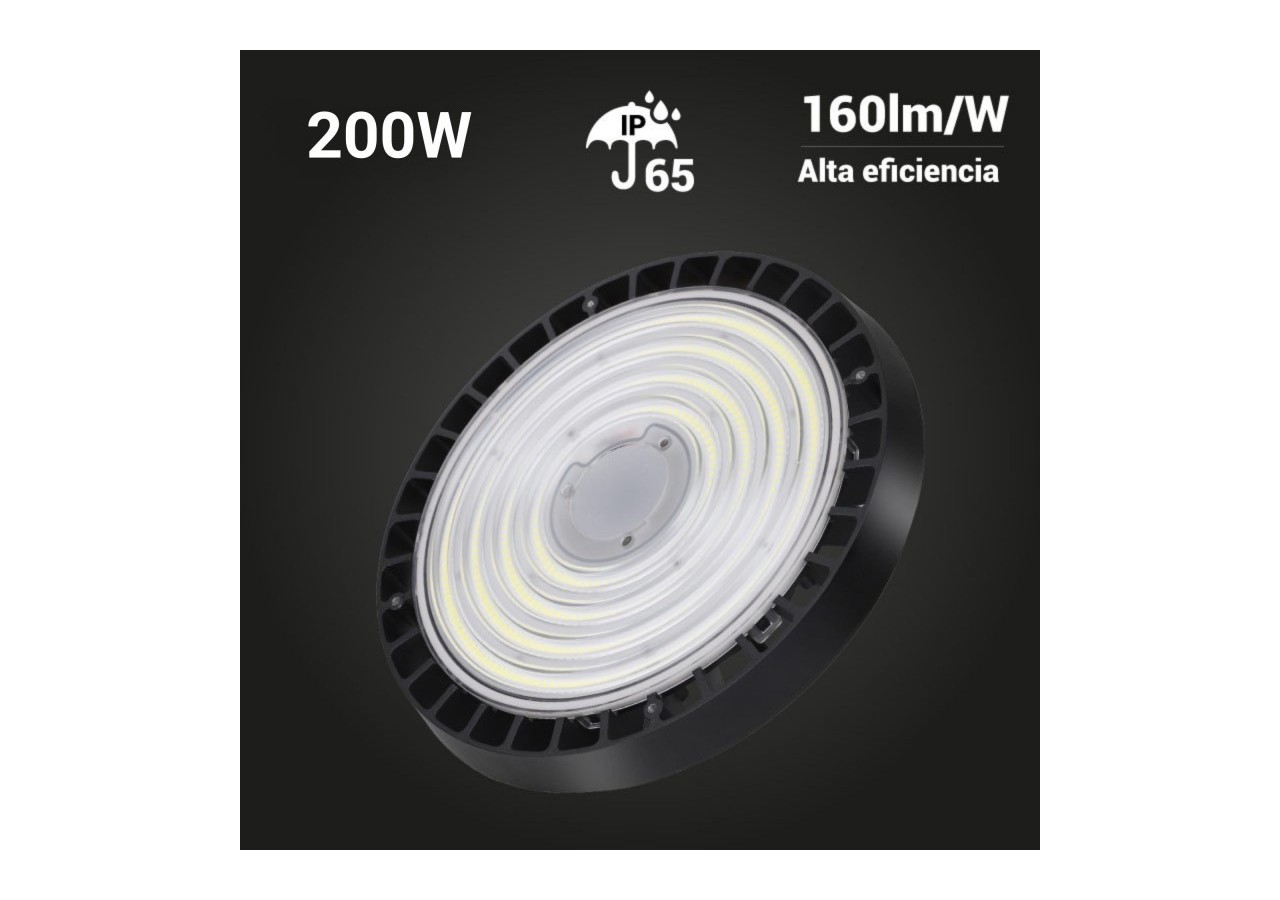 Cloche industrielle LED 200W-Graduable DALI-IP65 - K8138-200-5K-D - Barcelona LED