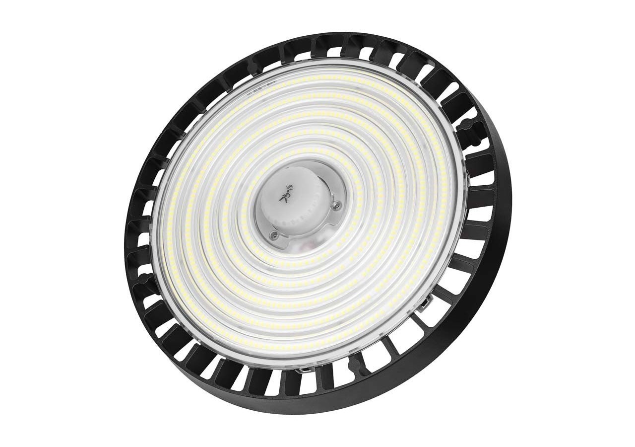 Cloche industrielle LED avec capteur de mouvement 150W-Driver Philips-Dimmable 1-10V-IP65 - K8137-150-4K-S - Barcelona LED