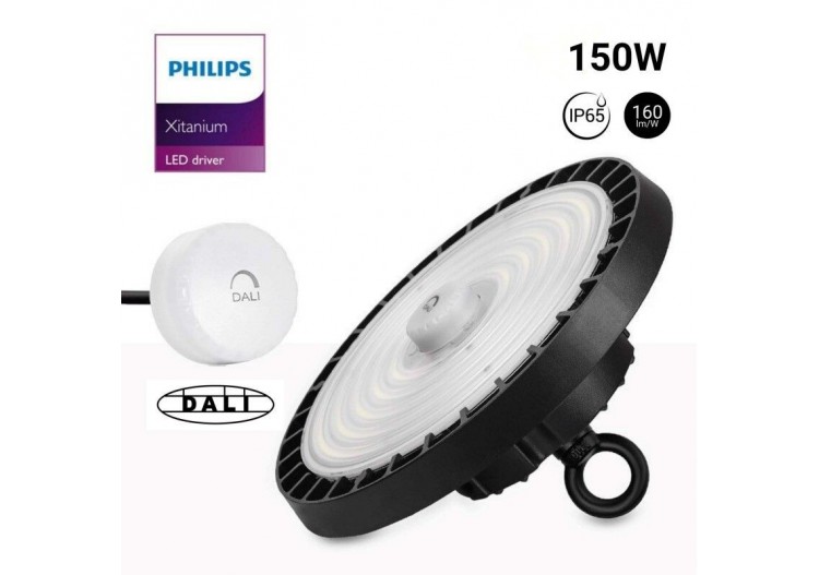 Cloche industrielle LED 150W-Driver Philips-Dimmable DALI-IP65 - K8137-150-4K-D - Barcelona LED 2
