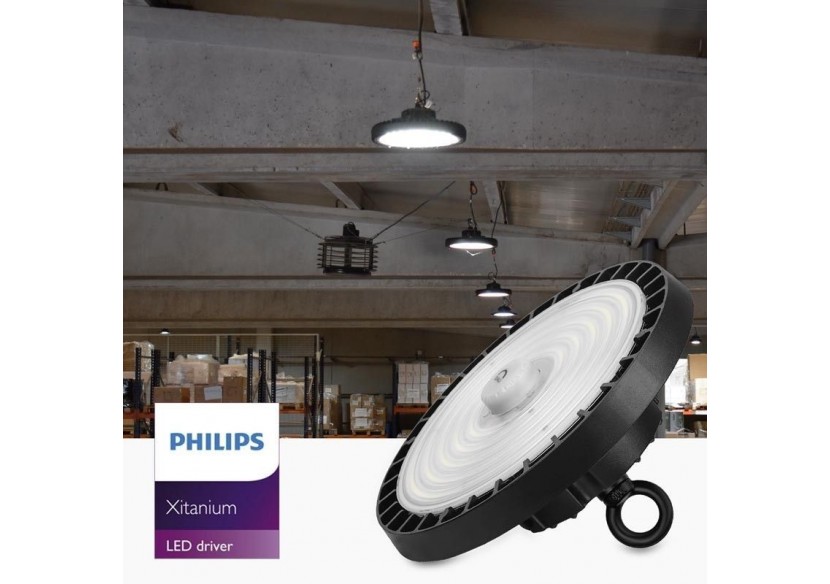 Cloche industrielle LED 150W-Driver Philips-Dimmable DALI-IP65 - K8137-150-4K-D - Barcelona LED