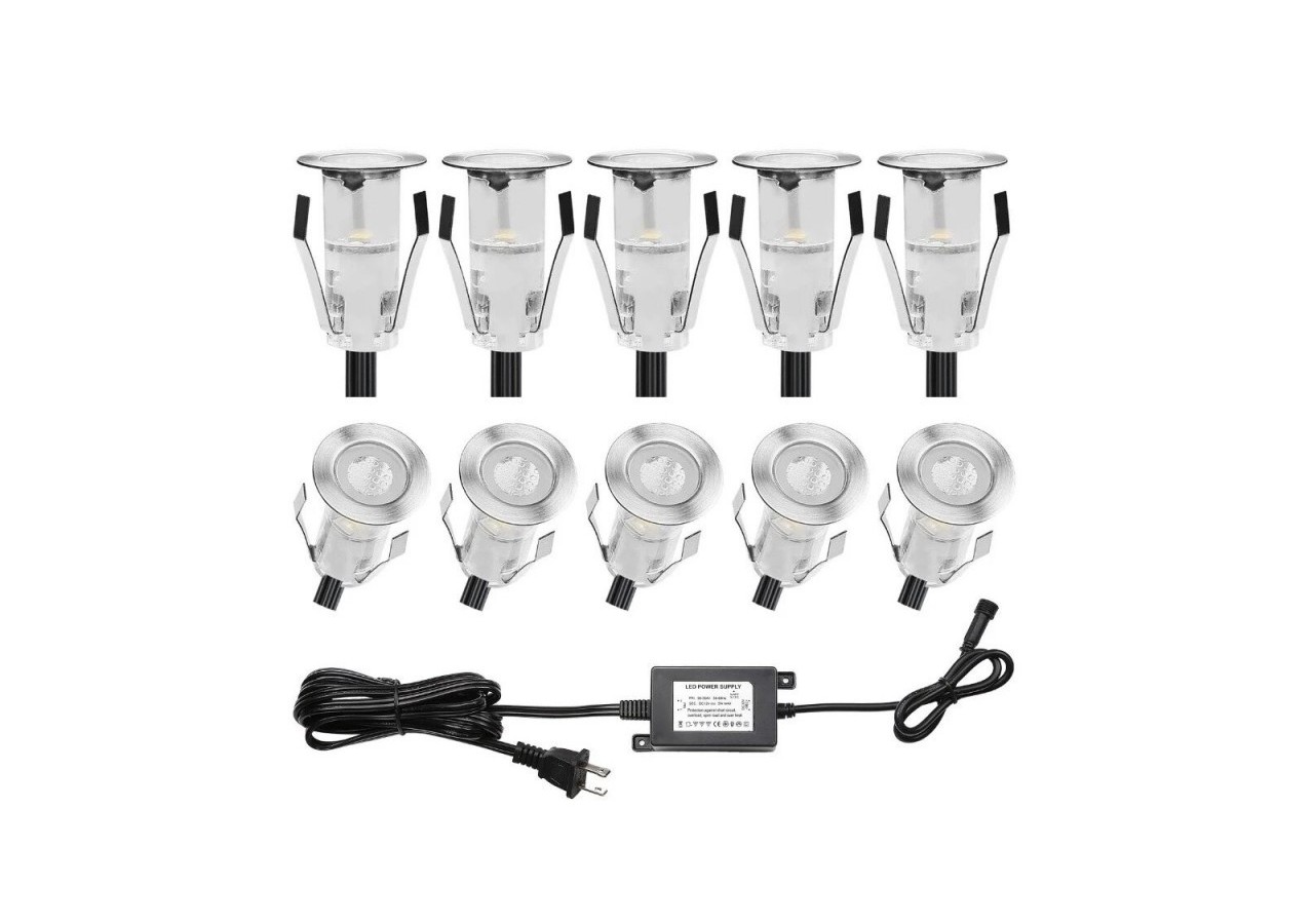 Kit de spots LED encastrables escalier ou sol 0,4W 12V/CC - BA50003-BC - Barcelona LED
