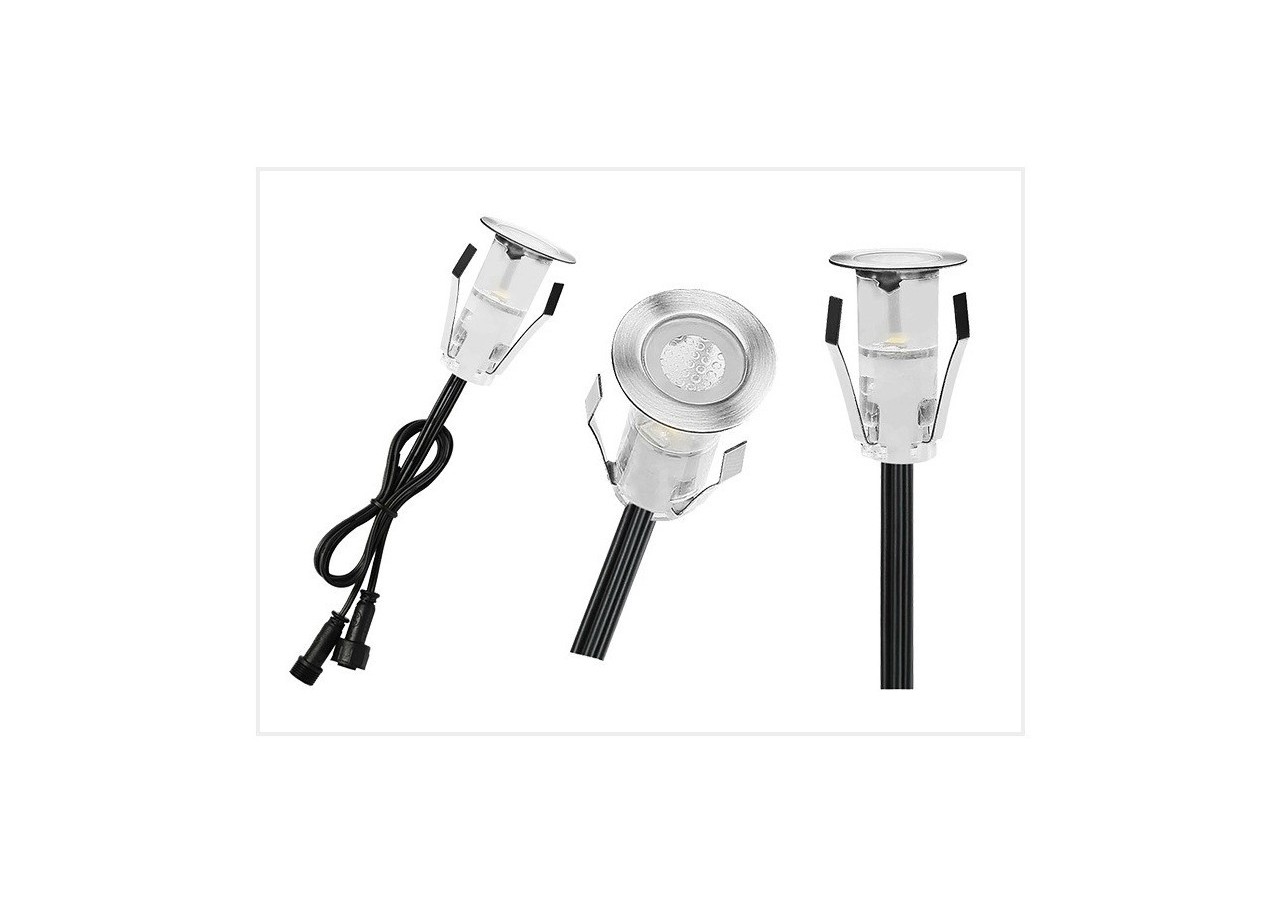 Kit de spots LED encastrables escalier ou sol 0,4W 12V/CC - BA50003-BC - Barcelona LED