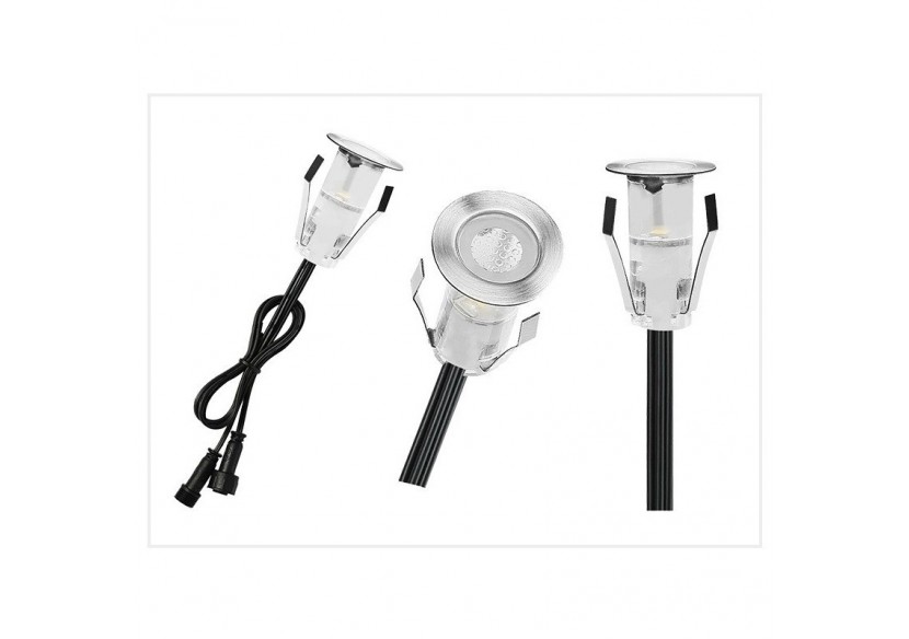 Kit de spots LED encastrables escalier ou sol 0,4W 12V/CC - BA50003-BC - Barcelona LED