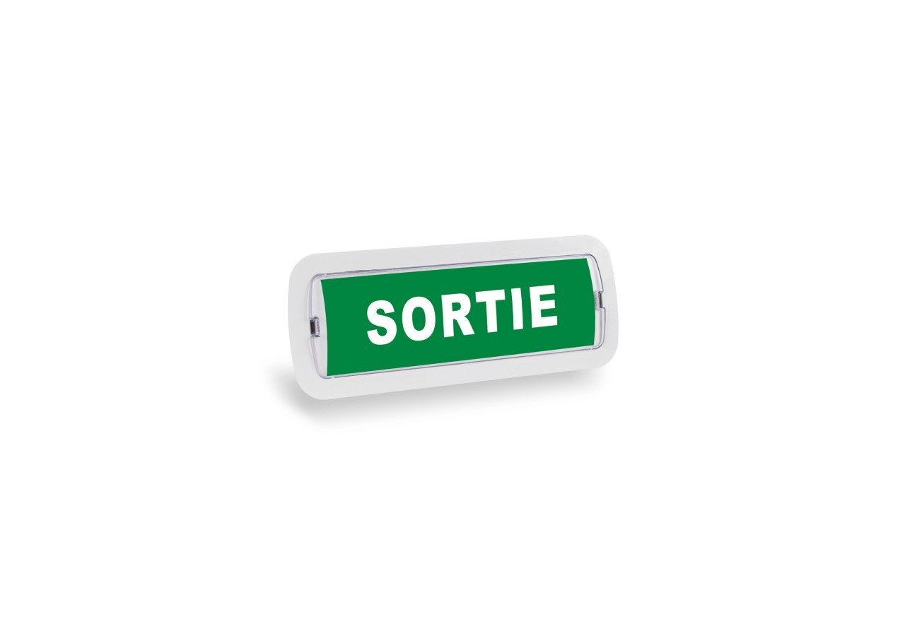 Kit Pictogramme autocollant "SORTIE " + Bloc d'éclairage 3W - K-B1050-SORTIE - Barcelona LED