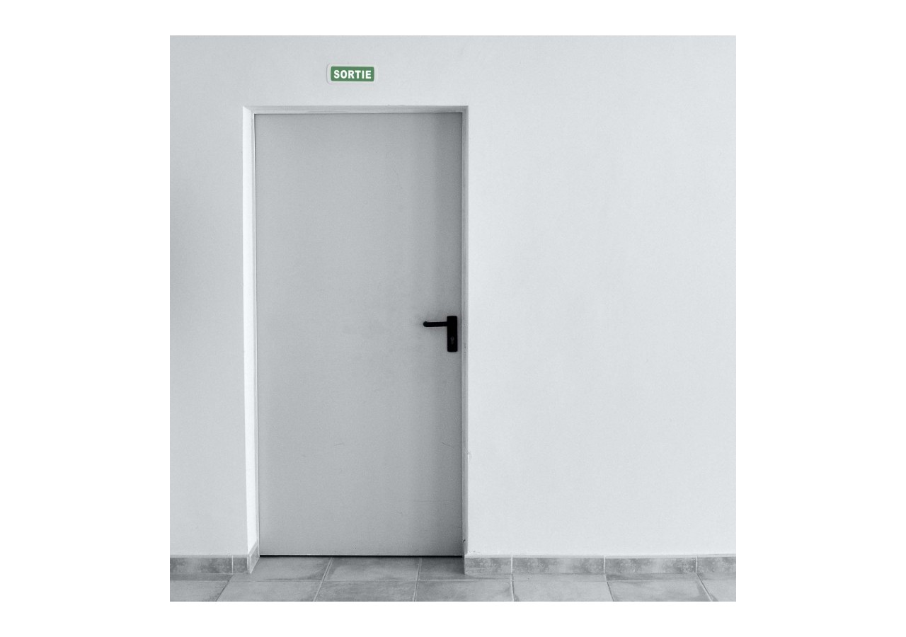 Kit Pictogramme autocollant "SORTIE " + Bloc d'éclairage 3W - K-B1050-SORTIE - Barcelona LED