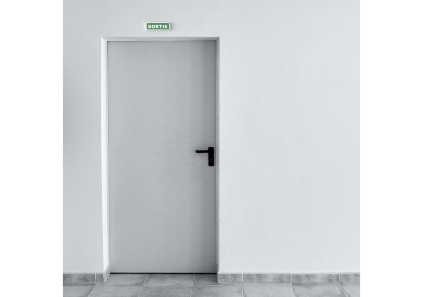 Kit Pictogramme autocollant "SORTIE " + Bloc d'éclairage 3W - K-B1050-SORTIE - Barcelona LED