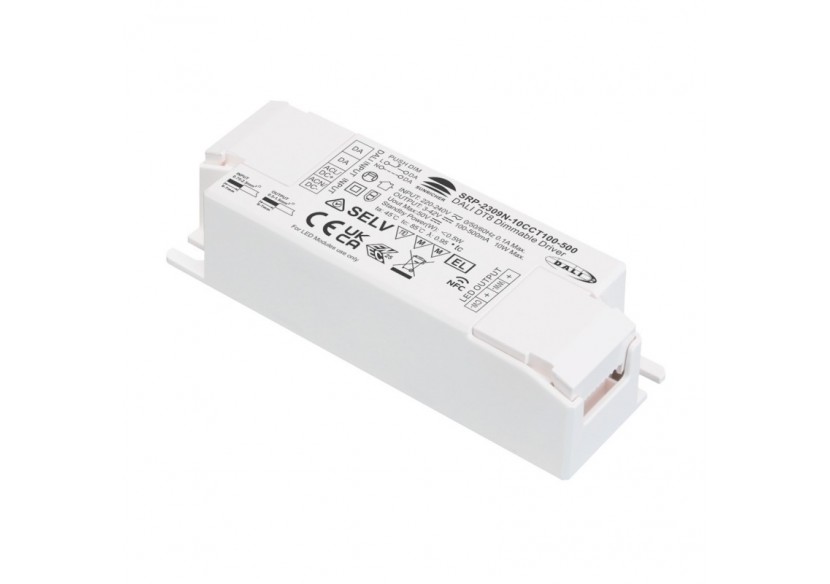 Driver DALI DT8 dimmable CCT 220-240V-Sortie 3-42V DC-100-500mA-10W - SRP-2309N-10CCT100-500 - Barcelona LED