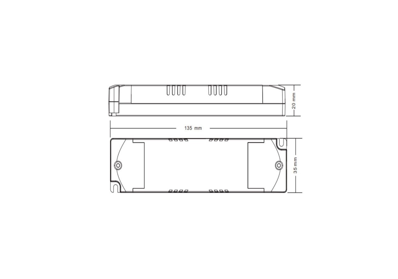 Driver DALI DT6 monochrome dimmable 220-240V-Sortie 6-42V DC-100-700mA-15W - SRP-2305N-15CC100-700 - Barcelona LED