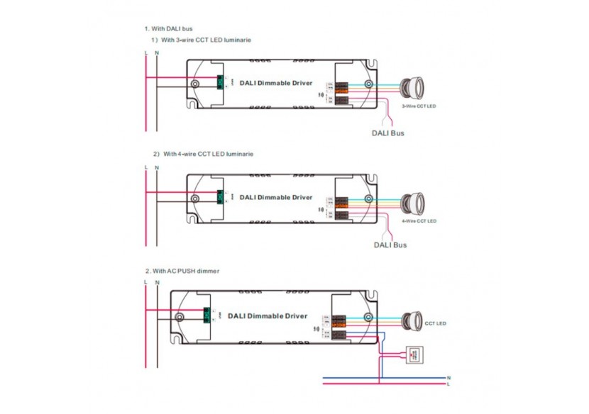 Driver DALI dimmable DT8 CCT 220-240V-Sortie 6-42V DC-100-700mA-15W - SRP-2309N-15CCT100-700 - Barcelona LED Driver DALI dimmable DT8 CCT 220-240V-Sortie 6-42V DC-100-700mA-15W - SRP-2309N-15CCT100-700 - Barcelona LED