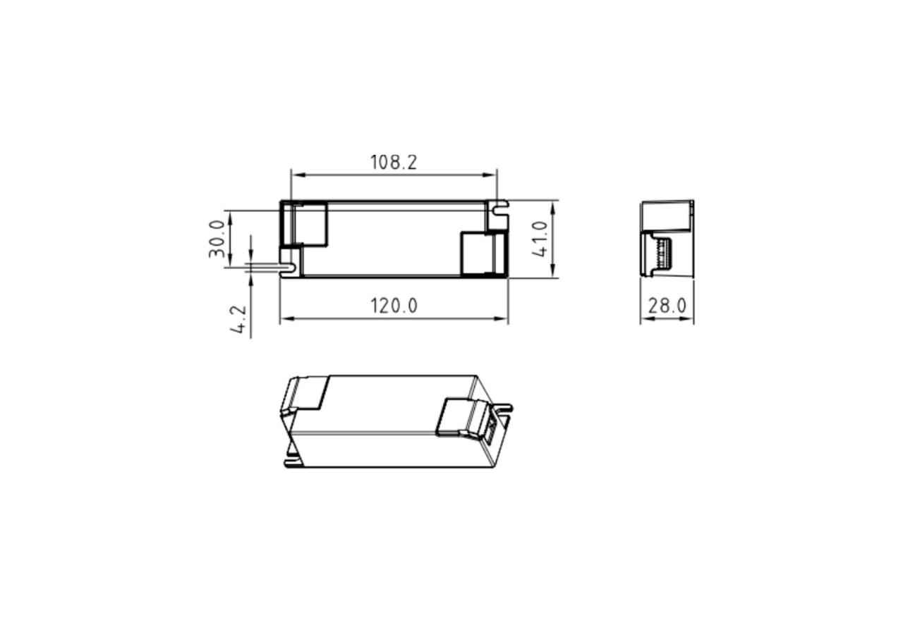 Driver DALI dimmable DT8 CCT 220-240V-Sortie 6-54V DC-250-700mA-25W - SRP-2309N-25CCT250-700 - Barcelona LED
