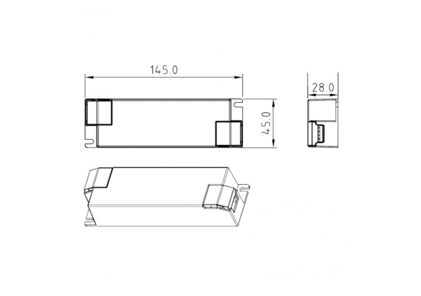 Driver DALI DT6 monochrome dimmable 220-240V-Sortie 6-58V DC-500-1400mA-45W - SRP-2305N-45CC500-1400 - Barcelona LED Driver DALI DT6 monochrome dimmable 220-240V-Sortie 6-58V DC-500-1400mA-45W - SRP-2305N-45CC500-1400 - Barcelona LED