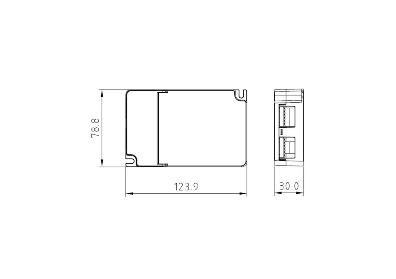 Driver DALI DT6 monochrome dimmable 220-240V-Sortie 6-58V DC-500-1500mA-65W - SRP-2305N-65CC500-1500 - Barcelona LED