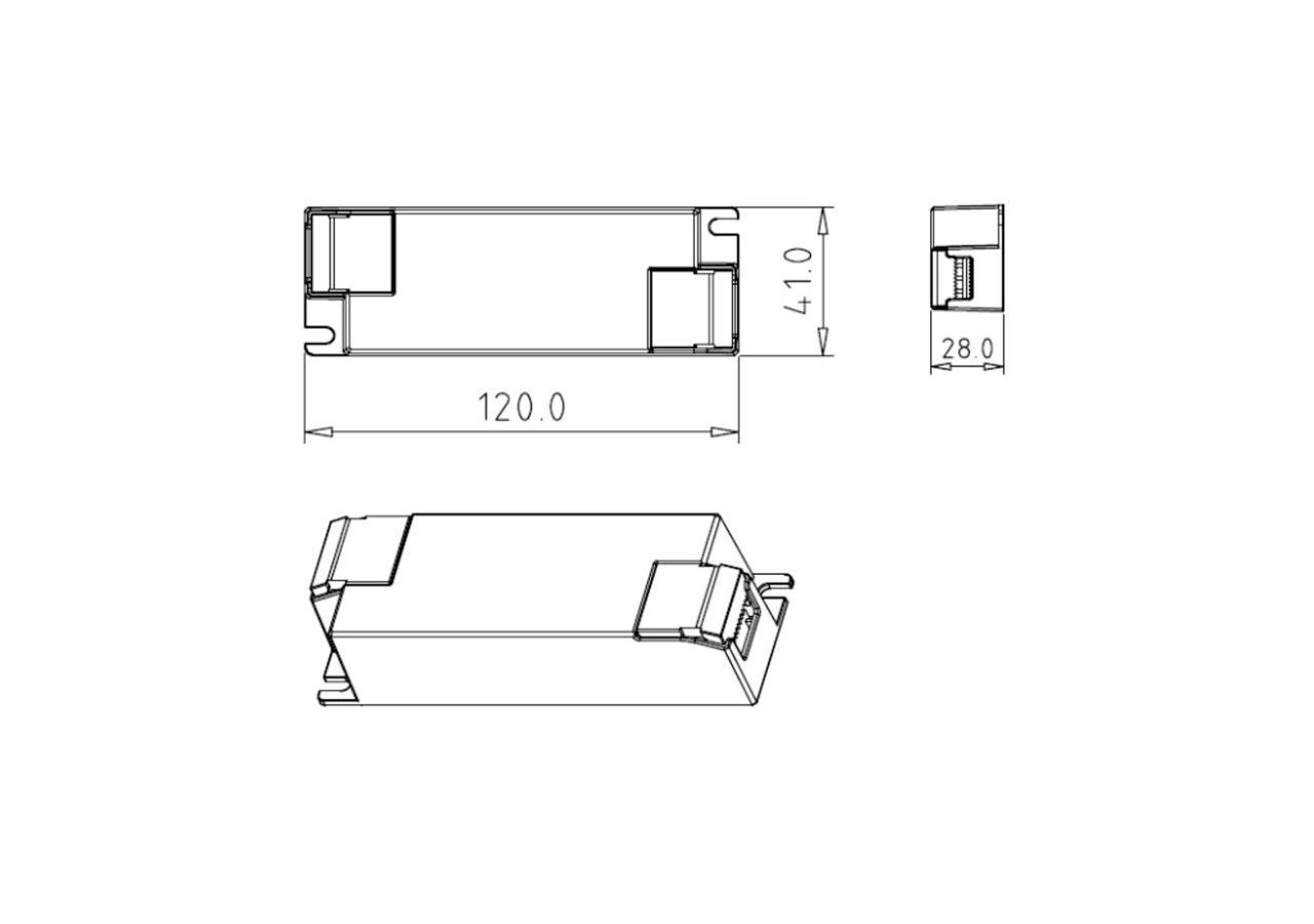 Driver DALI DT6 monochrome dimmable 220-240V-Sortie 6-58V DC-250-700mA-25W - SRP-2305N-25CC250-700 - Barcelona LED
