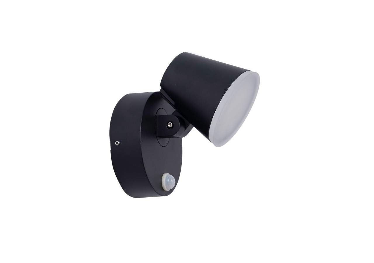 Applique murale d'extérieur avec capteur PIR "Stan"-12,5W-Orientable-3000K-IP54 - L5068-S - Barcelona LED