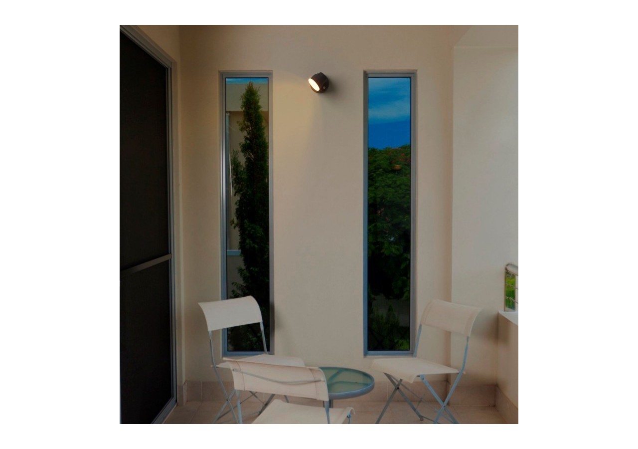 Applique murale d'extérieur avec capteur PIR "Stan"-12,5W-Orientable-3000K-IP54 - L5068-S - Barcelona LED