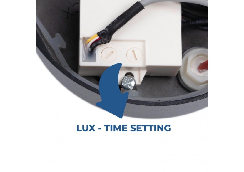 Applique murale d'extérieur avec capteur PIR "Stan"-12,5W-Orientable-3000K-IP54 - L5068-S - Barcelona LED