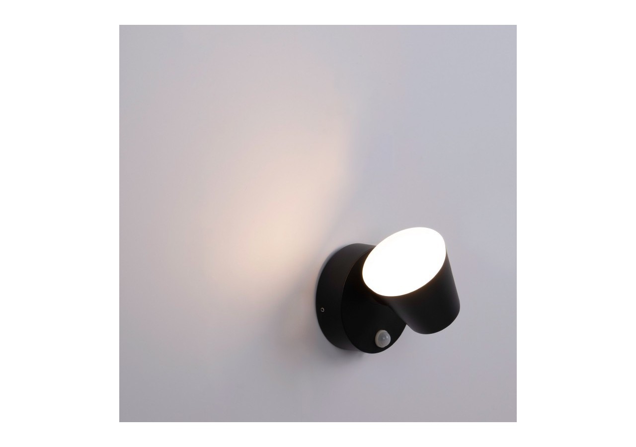 Applique murale d'extérieur avec capteur PIR "Stan"-12,5W-Orientable-3000K-IP54 - L5068-S - Barcelona LED