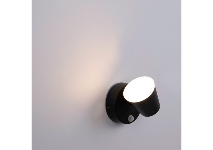 Applique murale d'extérieur avec capteur PIR "Stan"-12,5W-Orientable-3000K-IP54 - L5068-S - Barcelona LED