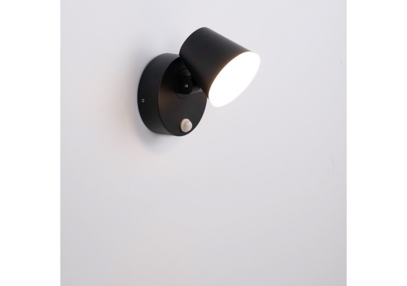 Applique murale d'extérieur avec capteur PIR "Stan"-12,5W-Orientable-3000K-IP54 - L5068-S - Barcelona LED