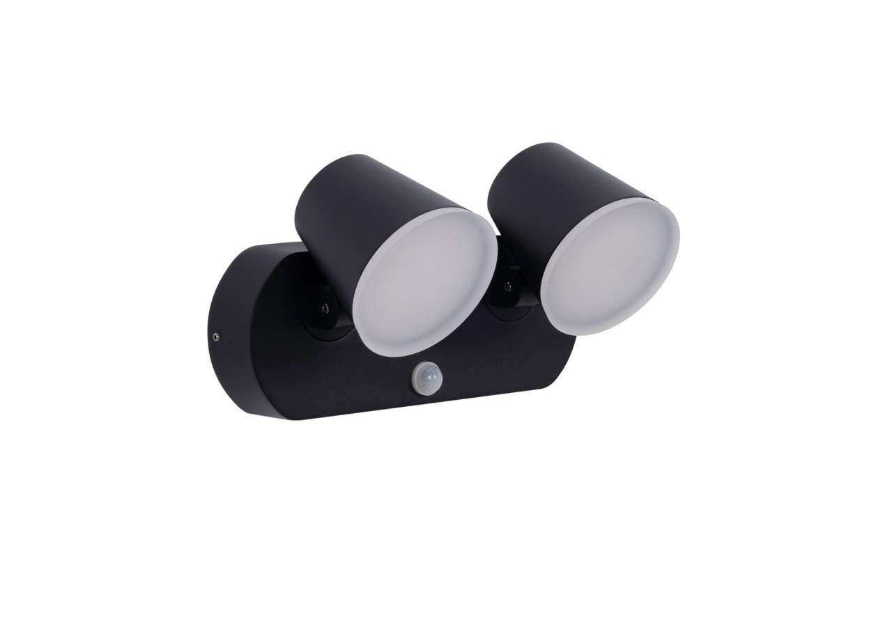 Applique murale d'extérieur double "Tura" avec capteur PIR-20,5W-Orientable-3000K-IP54 - L5069-S - Barcelona LED