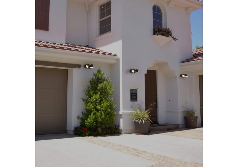 Applique murale d'extérieur double "Tura" avec capteur PIR-20,5W-Orientable-3000K-IP54 - L5069-S - Barcelona LED