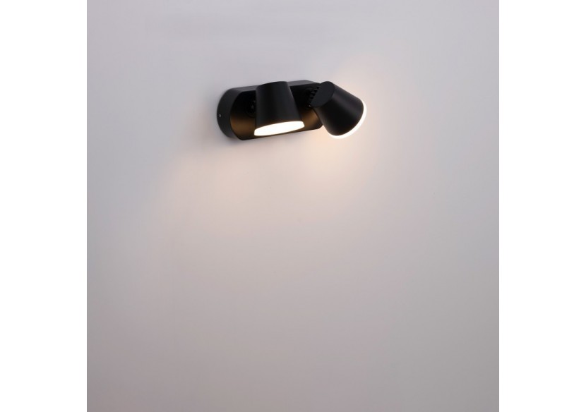 Applique murale d'extérieur double "Tura" avec capteur PIR-20,5W-Orientable-3000K-IP54 - L5069-S - Barcelona LED
