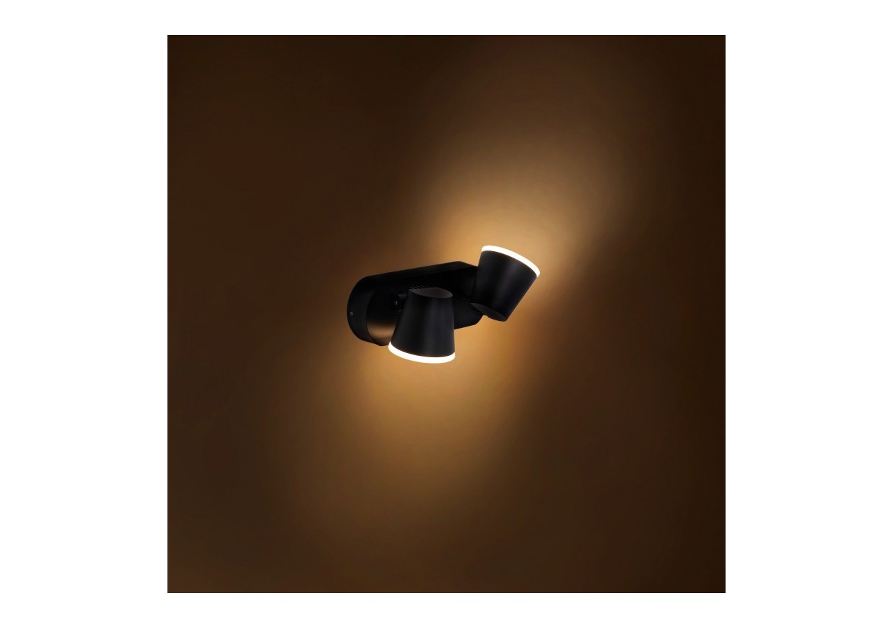 Applique murale d'extérieur double "Tura" avec capteur PIR-20,5W-Orientable-3000K-IP54 - L5069-S - Barcelona LED