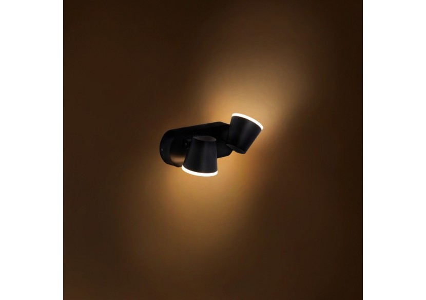 Applique murale d'extérieur double "Tura" avec capteur PIR-20,5W-Orientable-3000K-IP54 - L5069-S - Barcelona LED